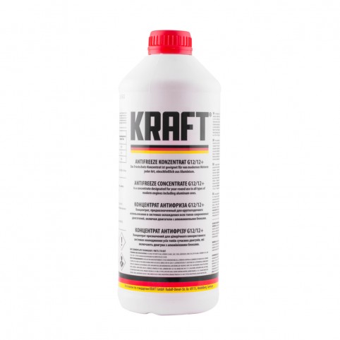 Антифриз KRAFT G12/12+ Red концентрат для системы охлаждения 1,5 л (KF103)