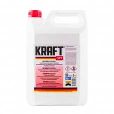 Антифриз KRAFT G12 Red G12/G12+-35 для системи охолодження 5 л KF110