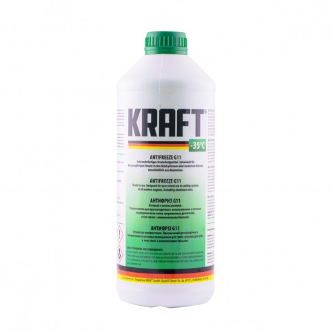 Антифриз KRAFT G11 Green готовий -35°C 1,5 л зелений KF120