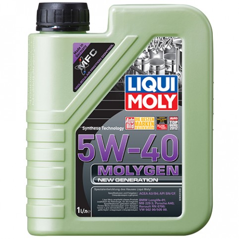 Моторное масло LIQUI MOLY Molygen 5W-40 1 л 9053