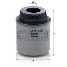 Масляный фильтр MANN W 712/94 = W 712/91
