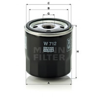 Масляный фильтр MANN W 712