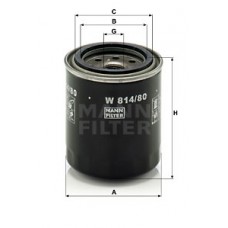 Масляный фильтр MANN W 814/80