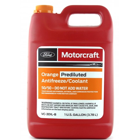Готовый антифриз Ford Motorcraft Orange Prediluted Antifreeze Coolant 3,78 л (VC-3DIL-B)
