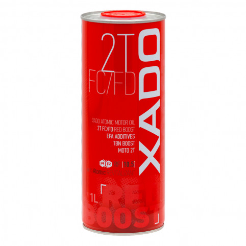 Олива для мототехніки XADO Atomic Oil 2T FC/FD Red Boost 1 л (XA 26199)