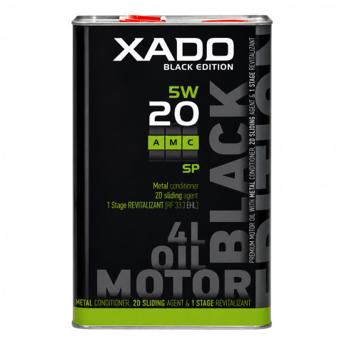 Моторное масло XADO Atomic Oil 5W-20 SP AMC Black Edition 4 л XA 22288