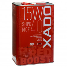 Моторное масло XADO Atomic Oil 15W-40 SHPD MCF Red Boost 4 л XA 26213