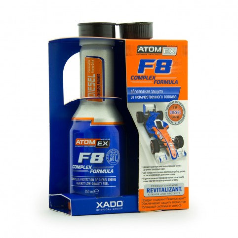 Захист від неякісного палива дизель XADO Atomex F8 Complex Formula 250 мл (XA 40213)
