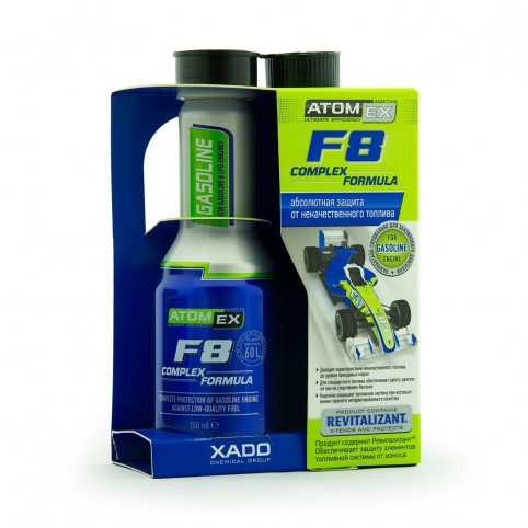 Захист від неякісного палива бензин XADO Atomex F8 Complex Formula 250 мл (XA 40313)