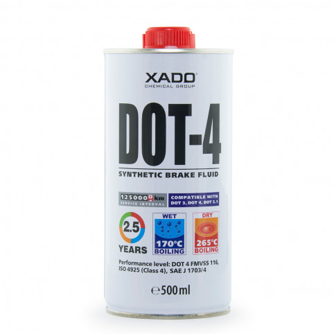 Гальмівна рідина XADO DOT 4 0,5 л (ХА 54203)